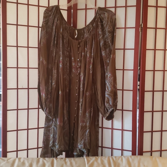 Free People Dresses & Skirts - FREE PEOPLE Peasant Dress size L FLowy w/ pockets